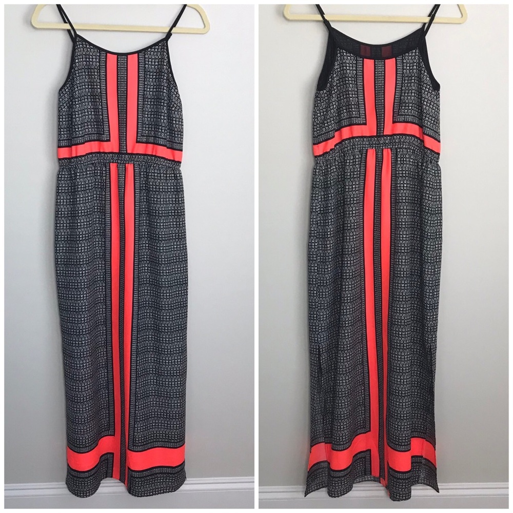 Vince Camuto Crossroad Panel Maxi Dress Sz XS
